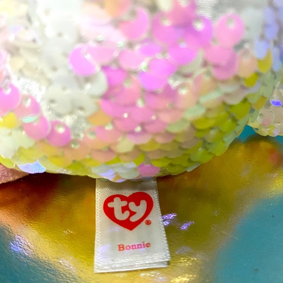 TY FLIPPABLES LIMITED COLLECTION NWT BONNIE (BUNNY) ATTACHED TAGS PRETTY SEQUINS - Picture 12 of 16